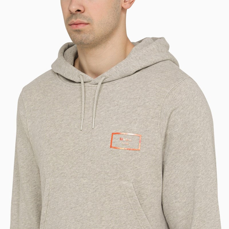 パーカー・フーディ MARTINE ROSE Men Hoodies CMRSS24625ACO GRMBL Gray Martine Rose Martine Rose Grey Cotton Hoodie Men | luosophy