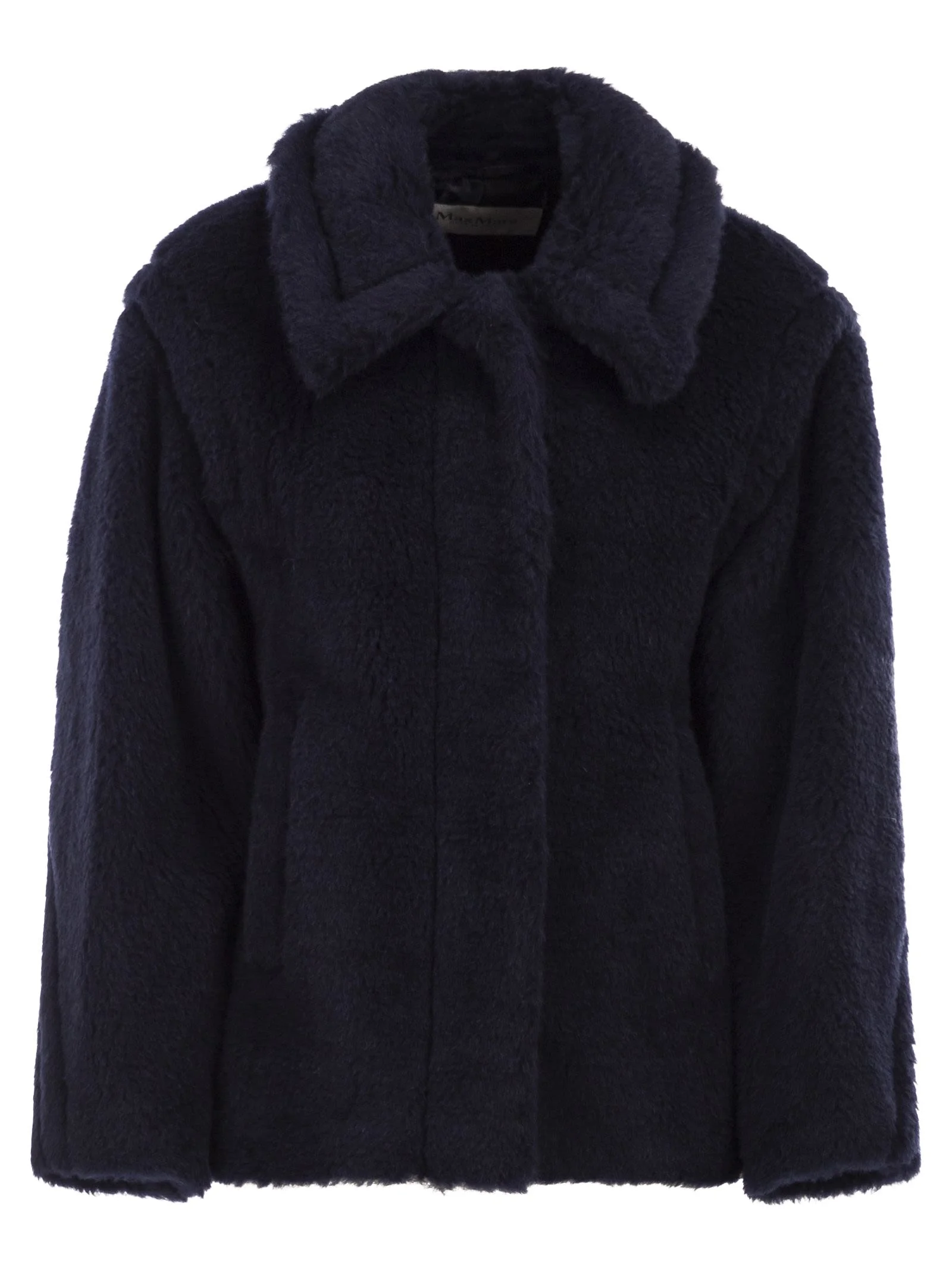 Maxmara Women Mxmfuggito - Cropped Coat In Alpaca, Wool And Silk Teddy Fabric - 1