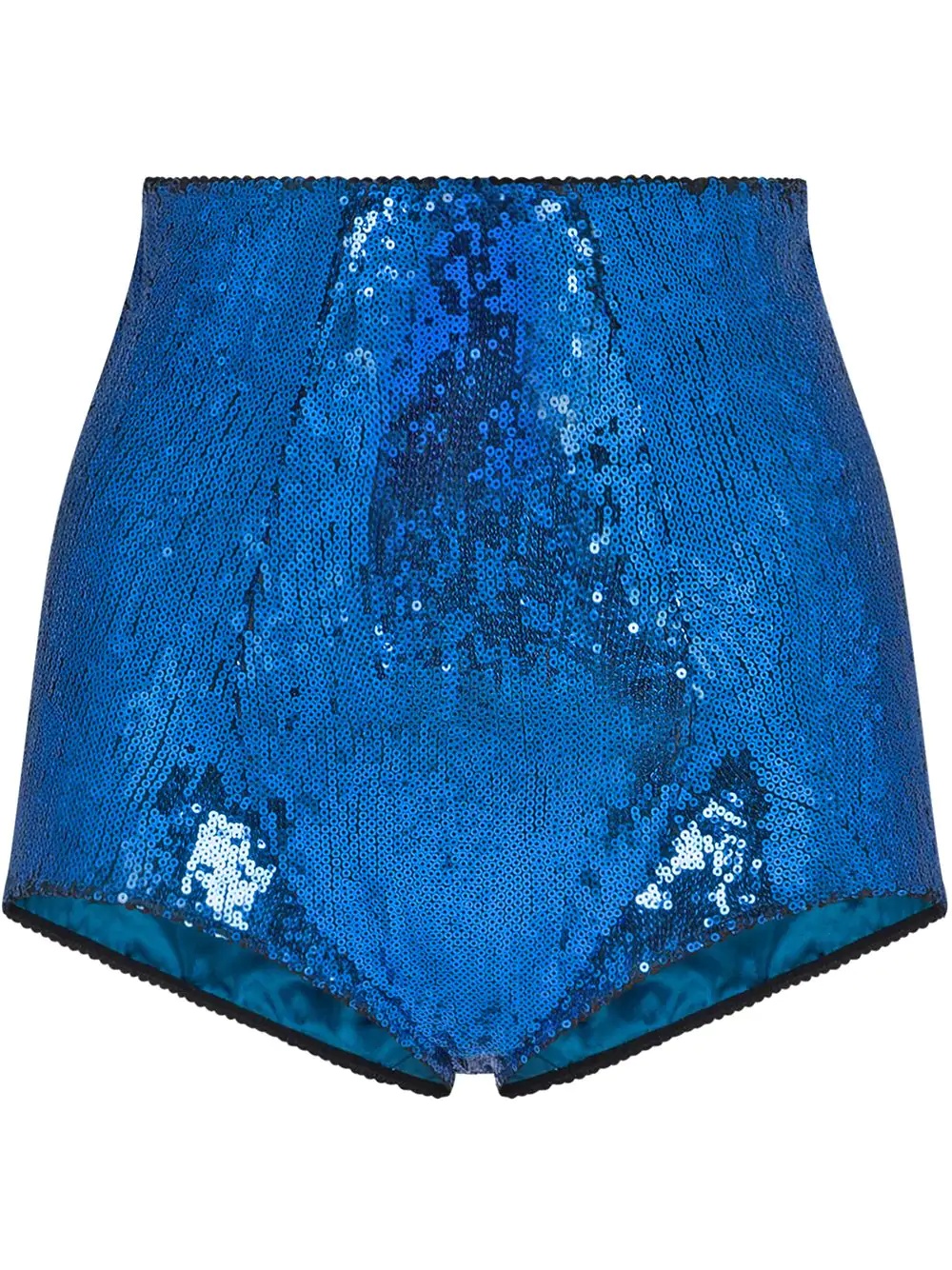 blue sequin shorts - 1