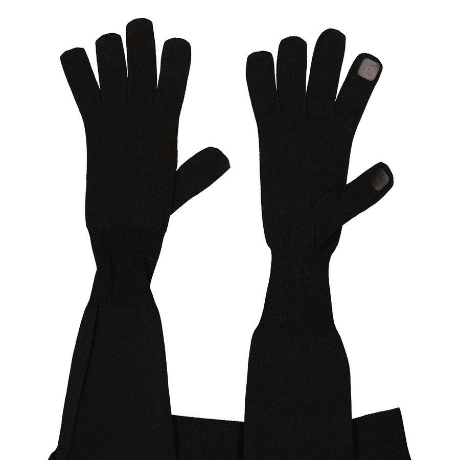 Balenciaga Ladies Black Gloves Sweater - 8