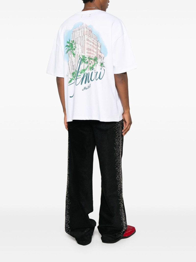 AMIRI graphic-print drawstring T-shirt outlook