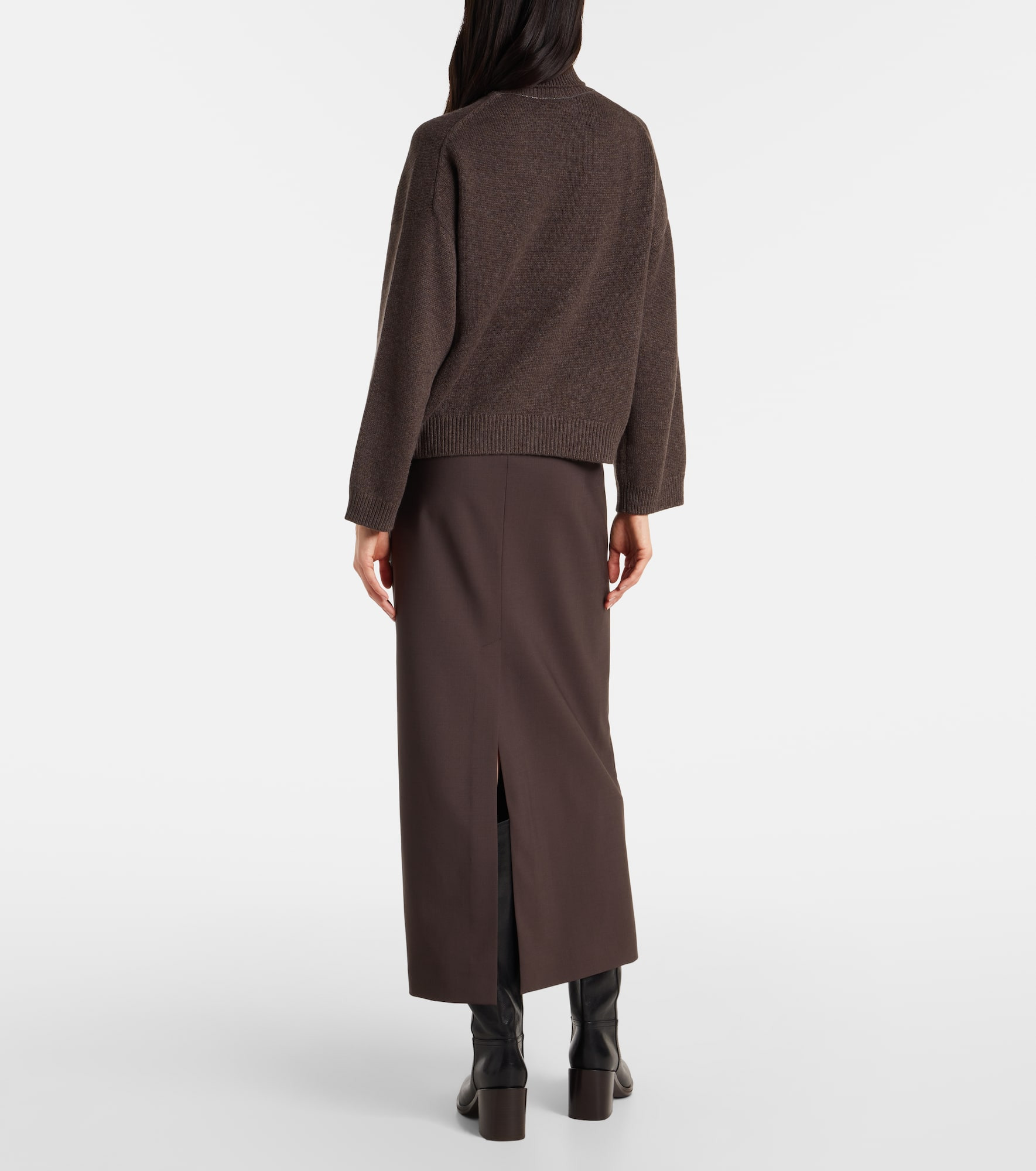 Monili cashmere turtleneck sweater - 3