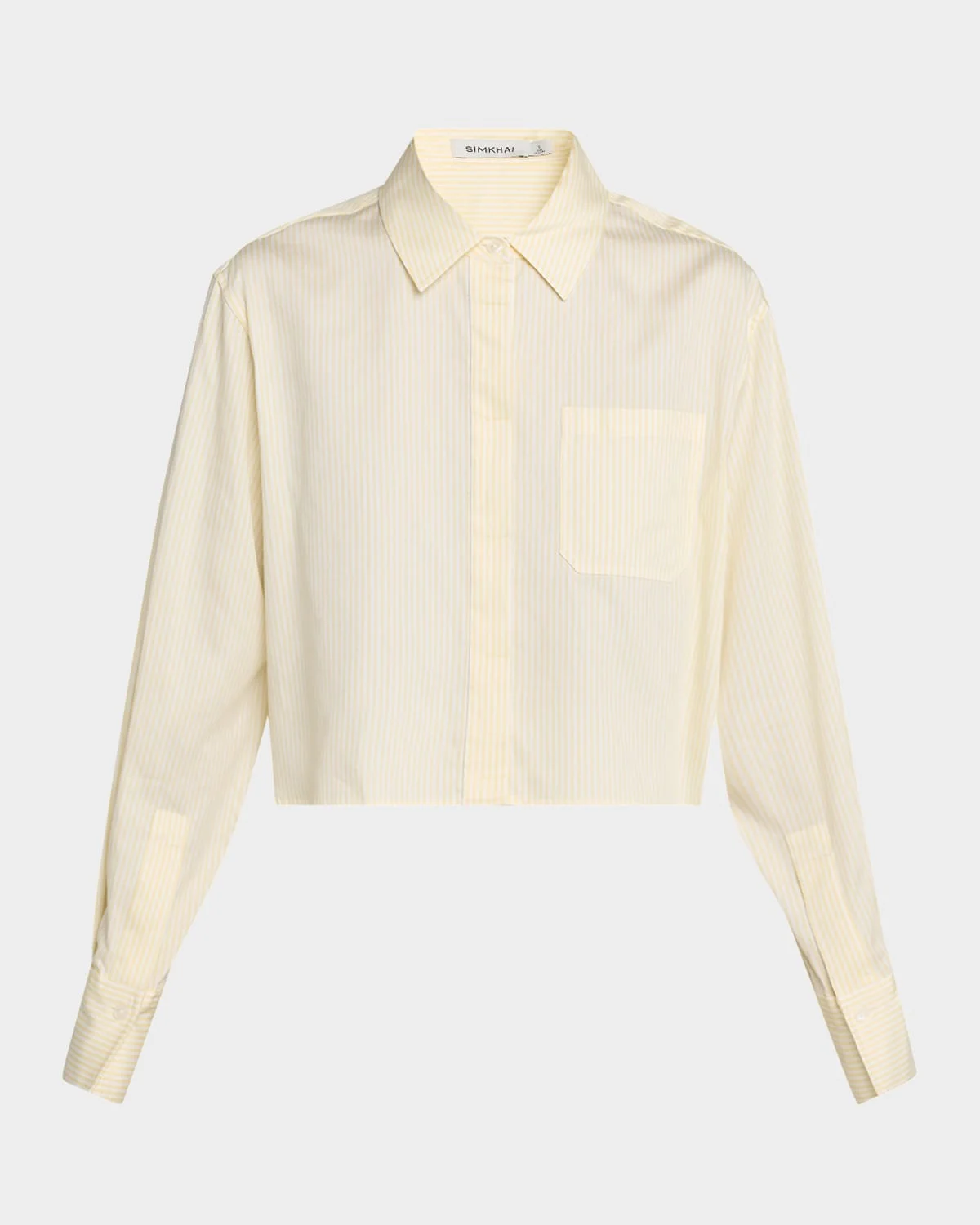 Renata Long-Sleeve Crop Shirt - 1