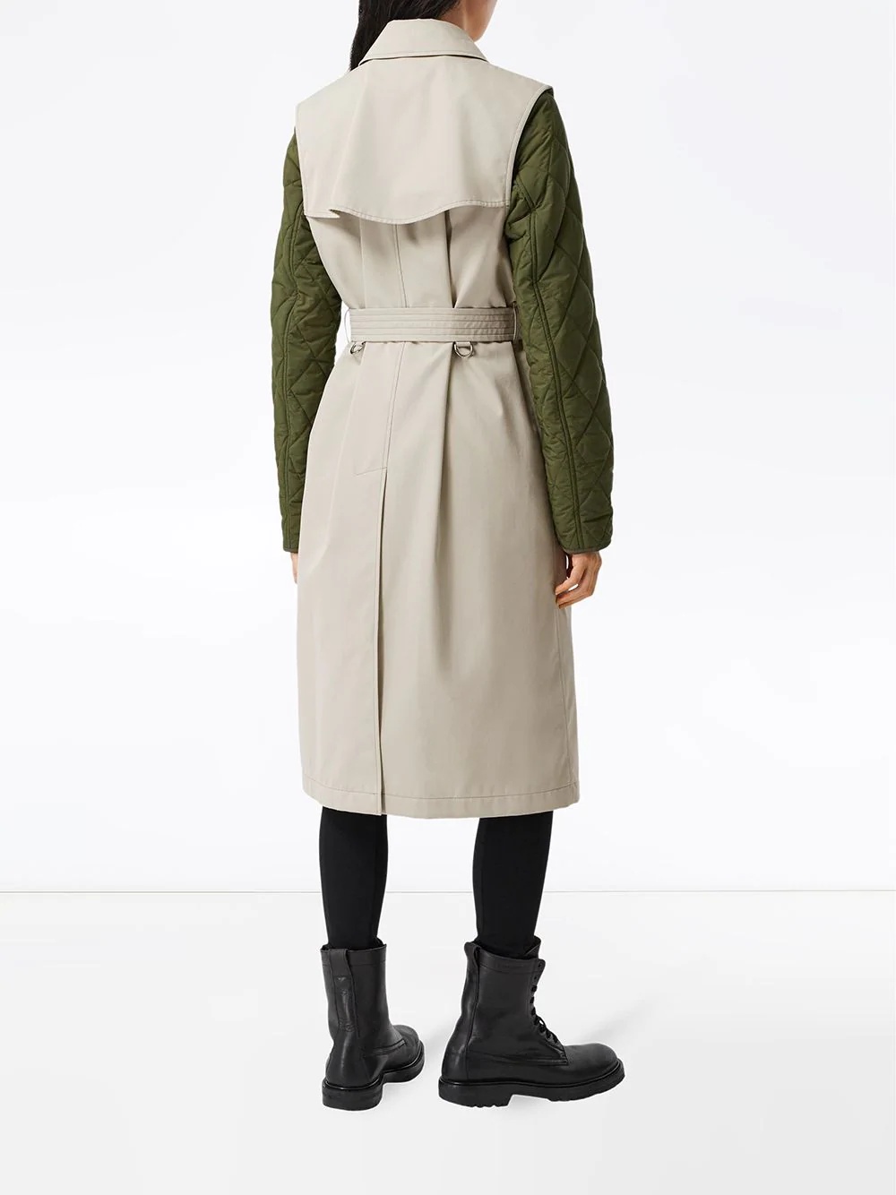 detachable warmer sleeveless trench coat - 4