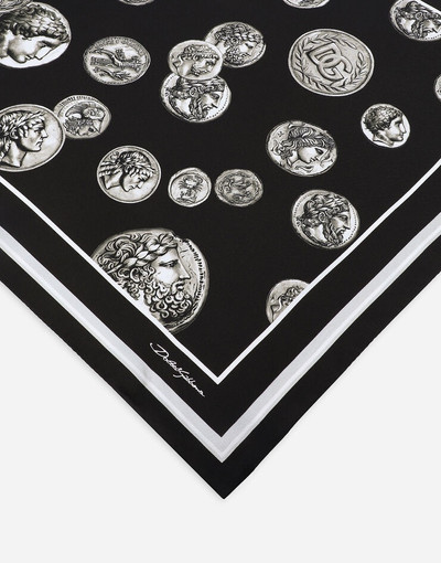 Dolce & Gabbana Coin print silk bandanna (50x50) outlook