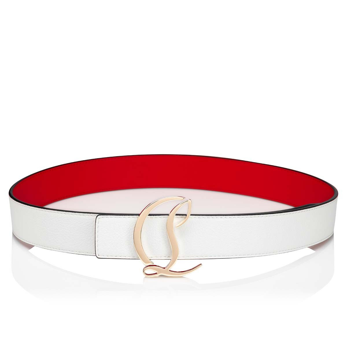 Cl Logo Belt BIANCO/GOLD - 2
