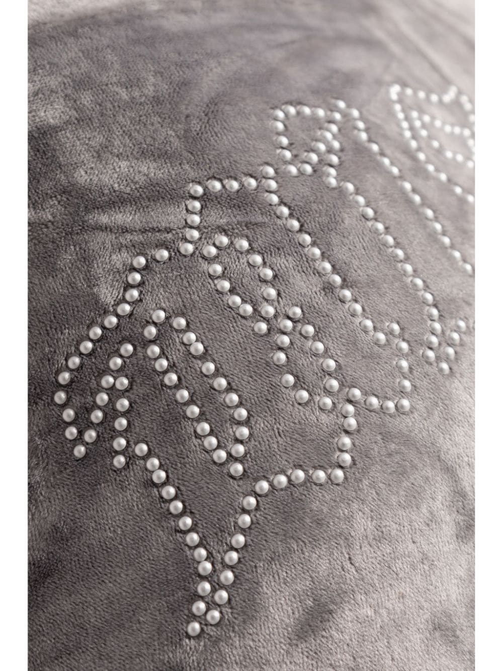 rhinestone-logo cropped hoodie - 5