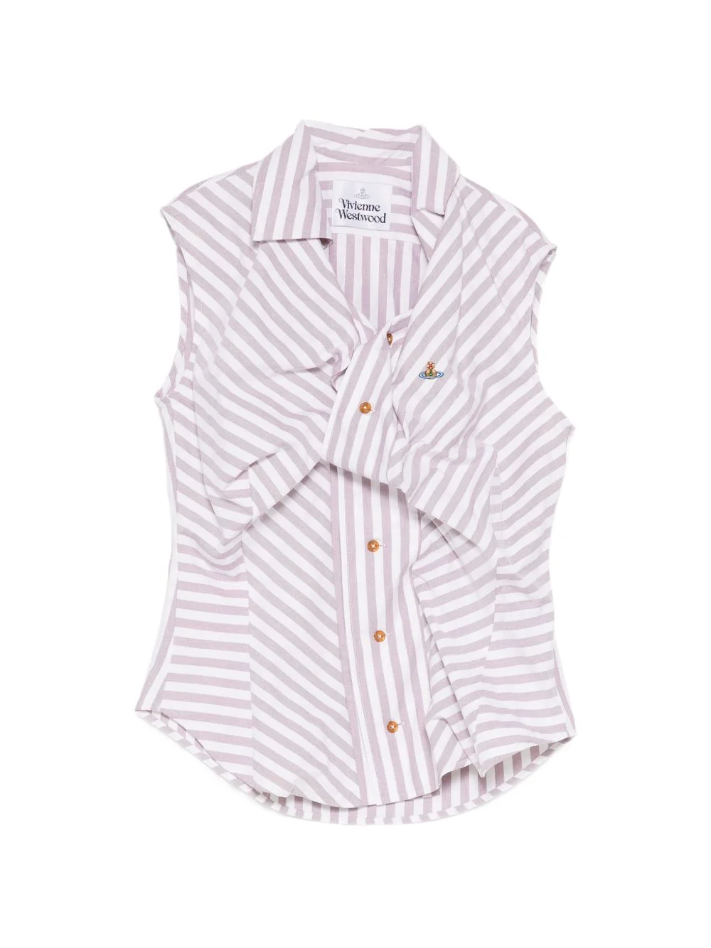 logo-embroidered shirt - 1