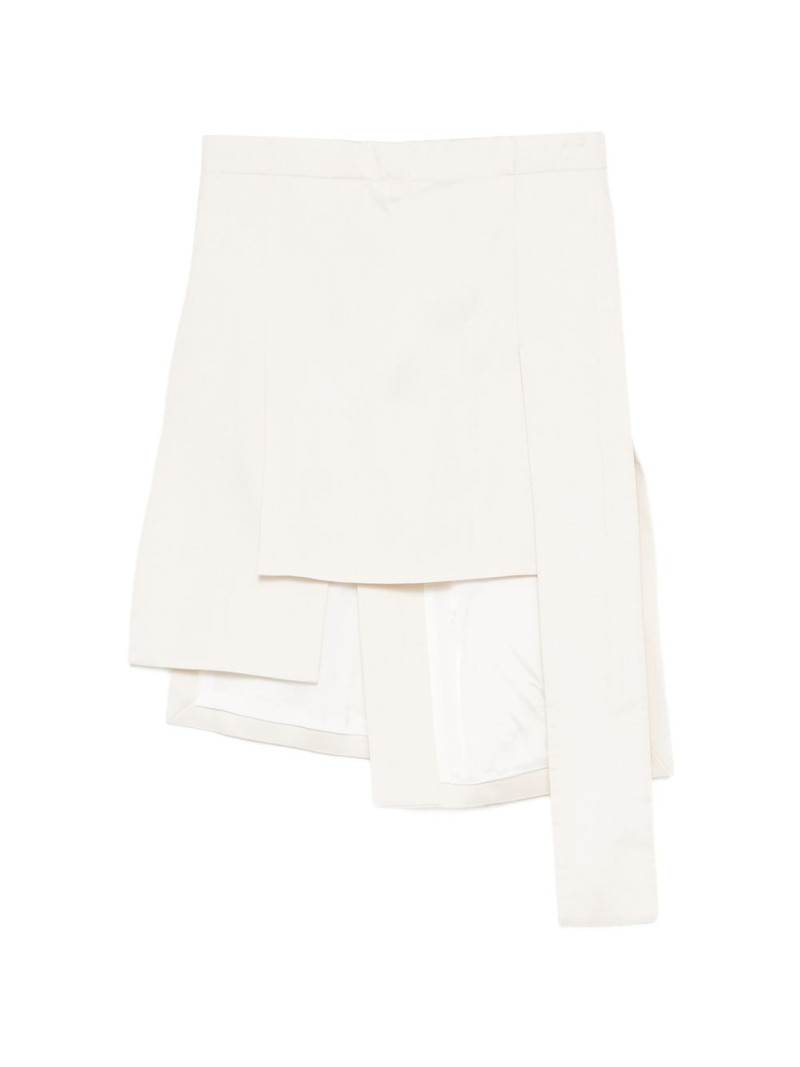 asymmetric layered skirt 1