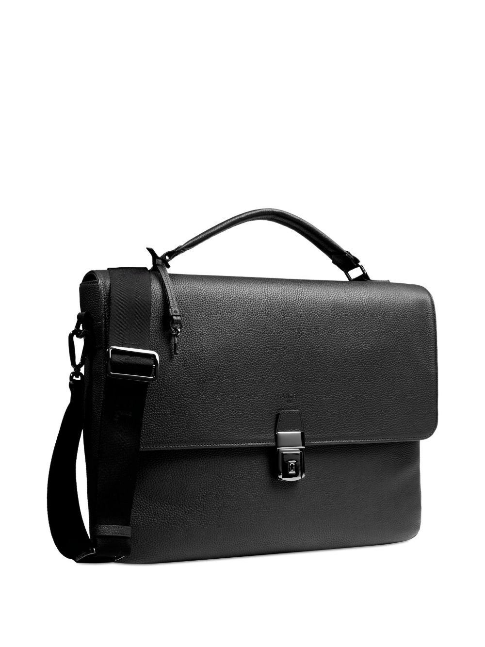 leather top-handle briefcase - 3