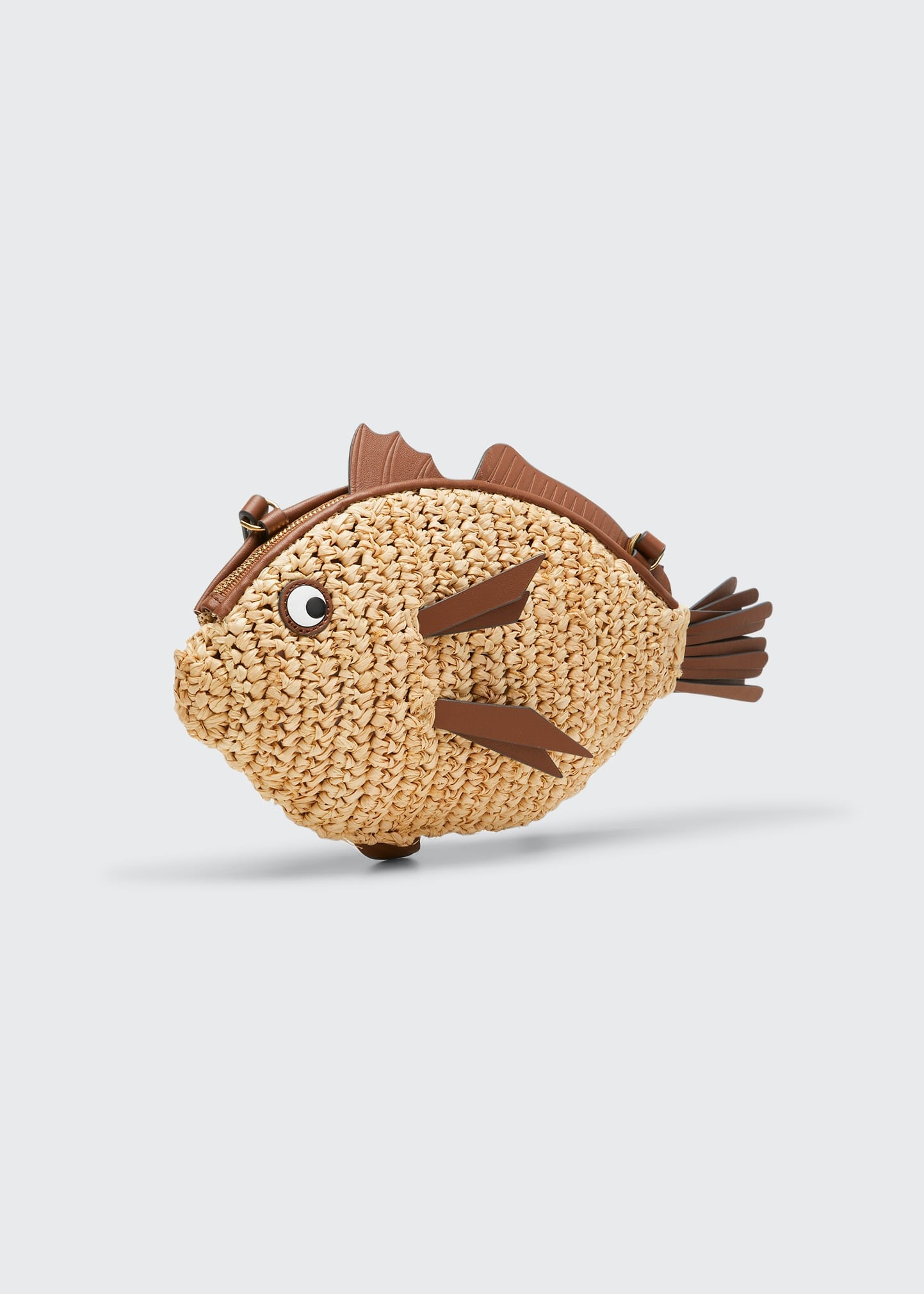 Fish Raffia Clutch Bag - 3