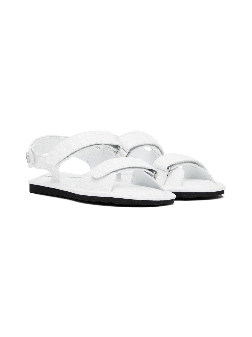 White Gideon Sandals - 4