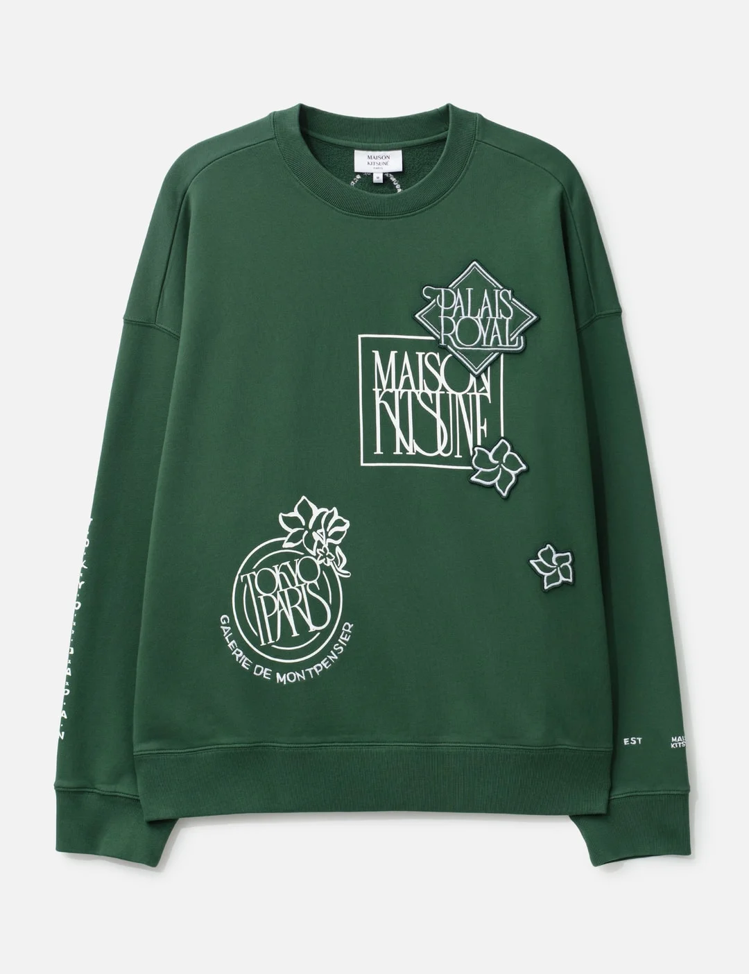 ART NOUVEAU STAMPS OVERSIZE SWEATSHIRT - 1