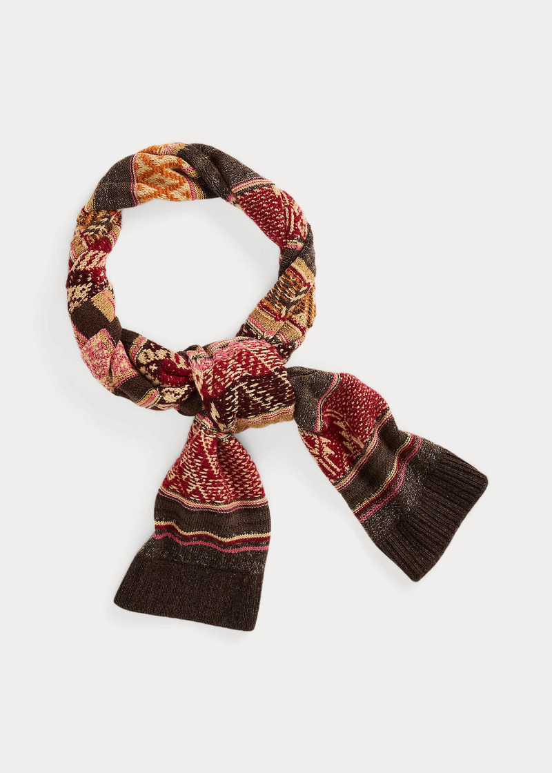RRL by Ralph Lauren Jacquard-Knit Wool-Blend Scarf outlook