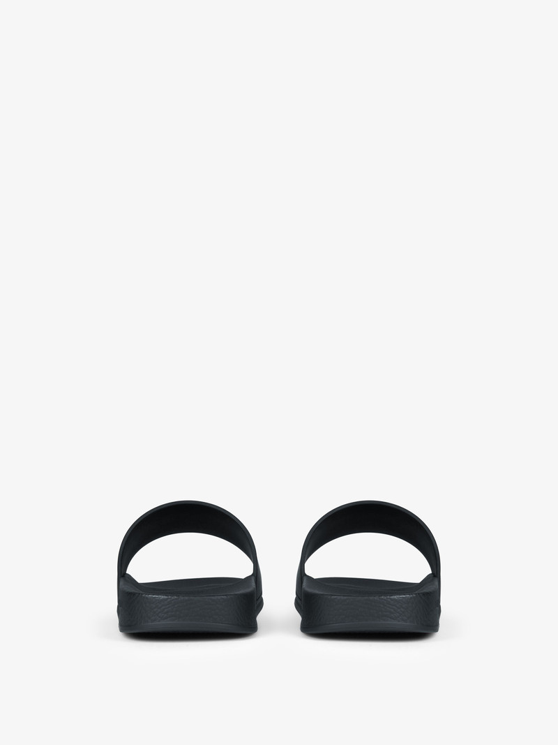 SLIDE SANDALS IN RUBBER WITH GIVENCHY INFINITY PRINT 7