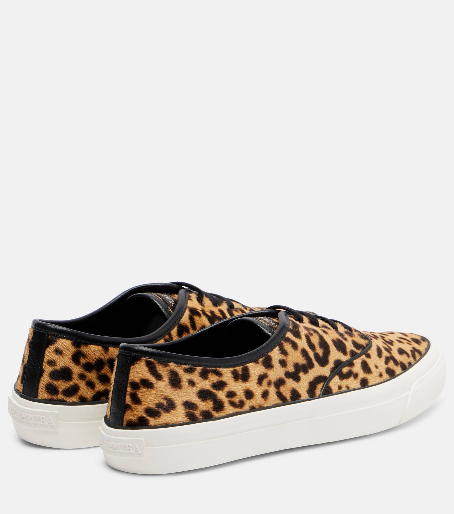 Minimalist animal-printed leather sneakers - 2
