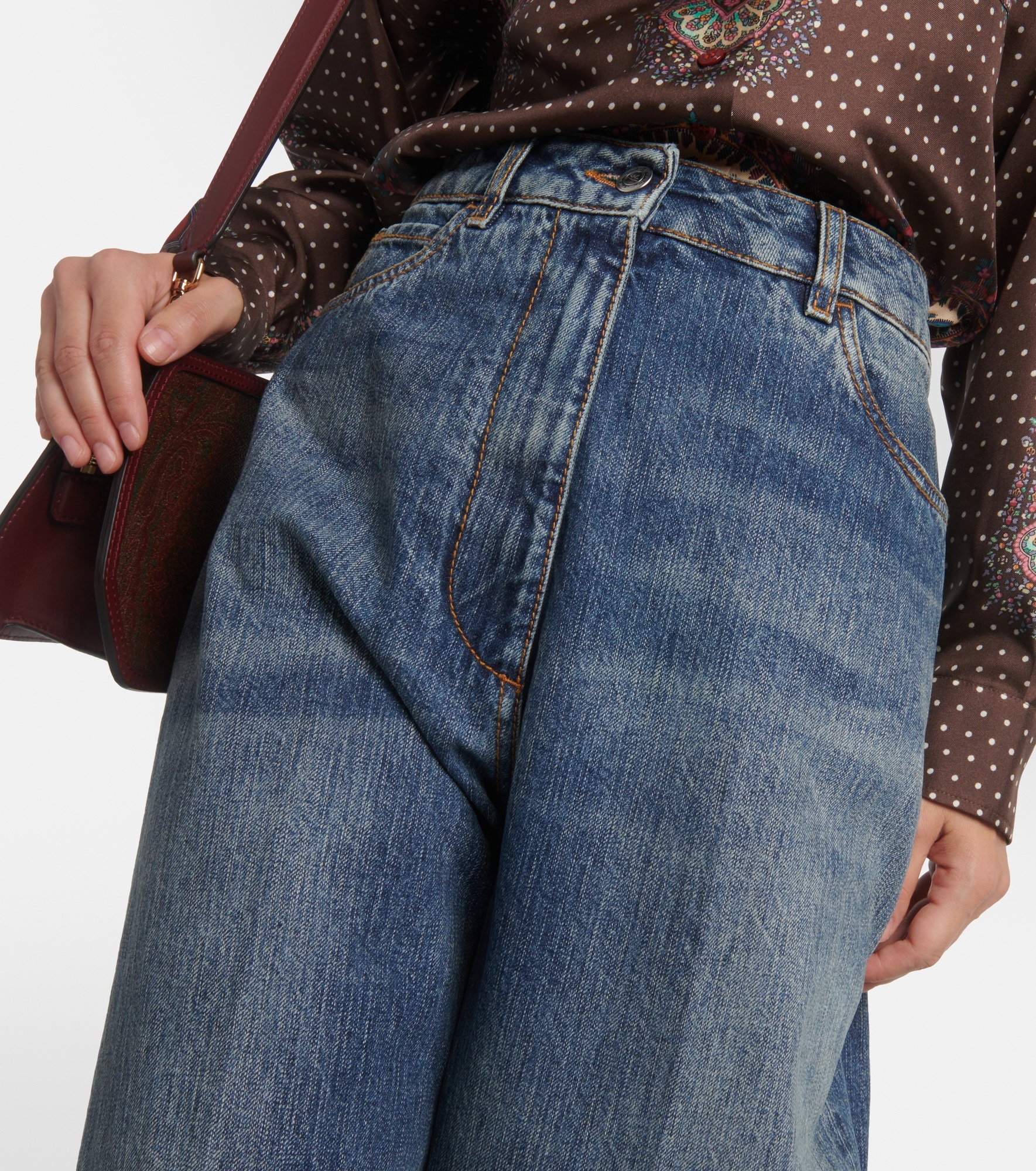 High-rise wide-leg jeans - 4