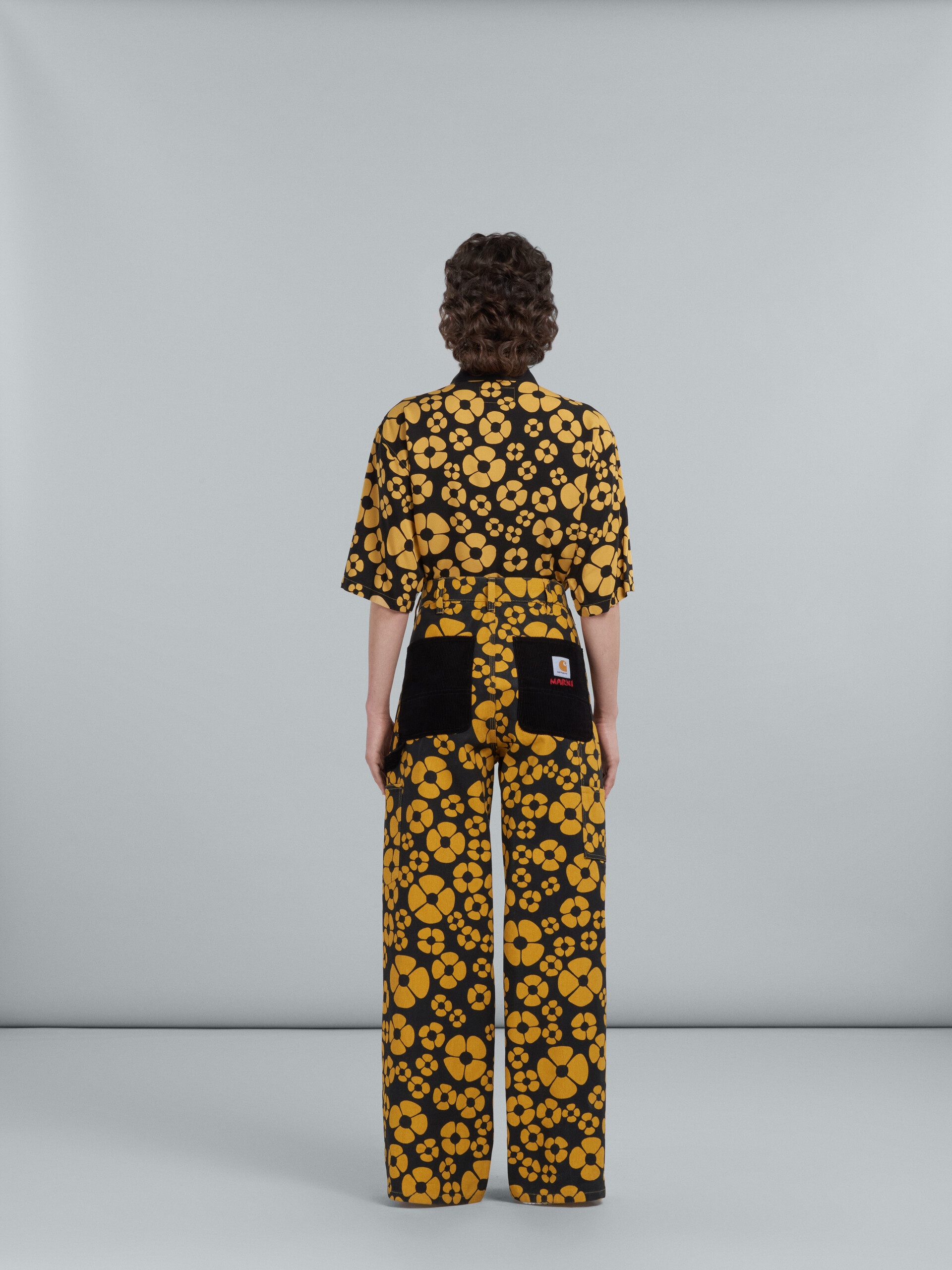 Marni MARNI X CARHARTT WIP - YELLOW FLORAL TROUSERS | REVERSIBLE