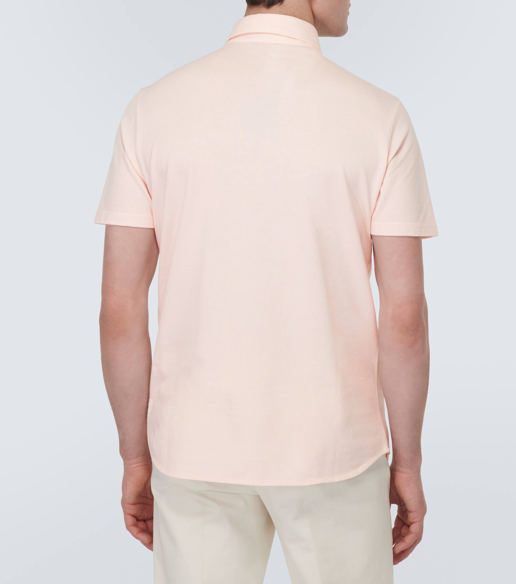 Cotton piqué polo shirt - 4
