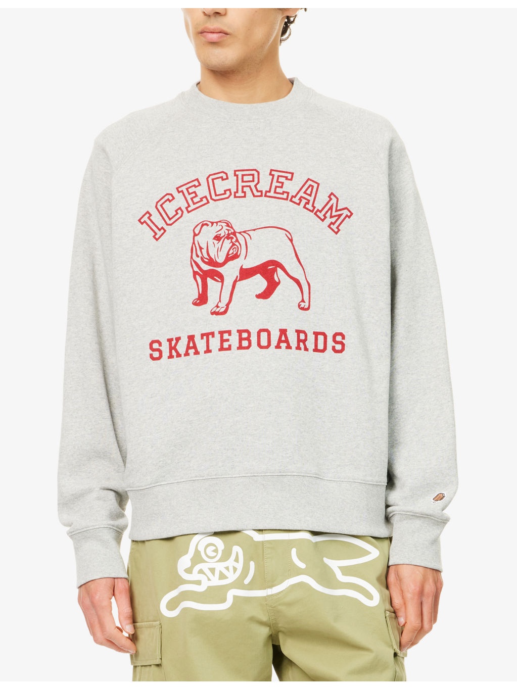 Bulldog Crewneck Cotton-Jersey Sweatshirt - 3