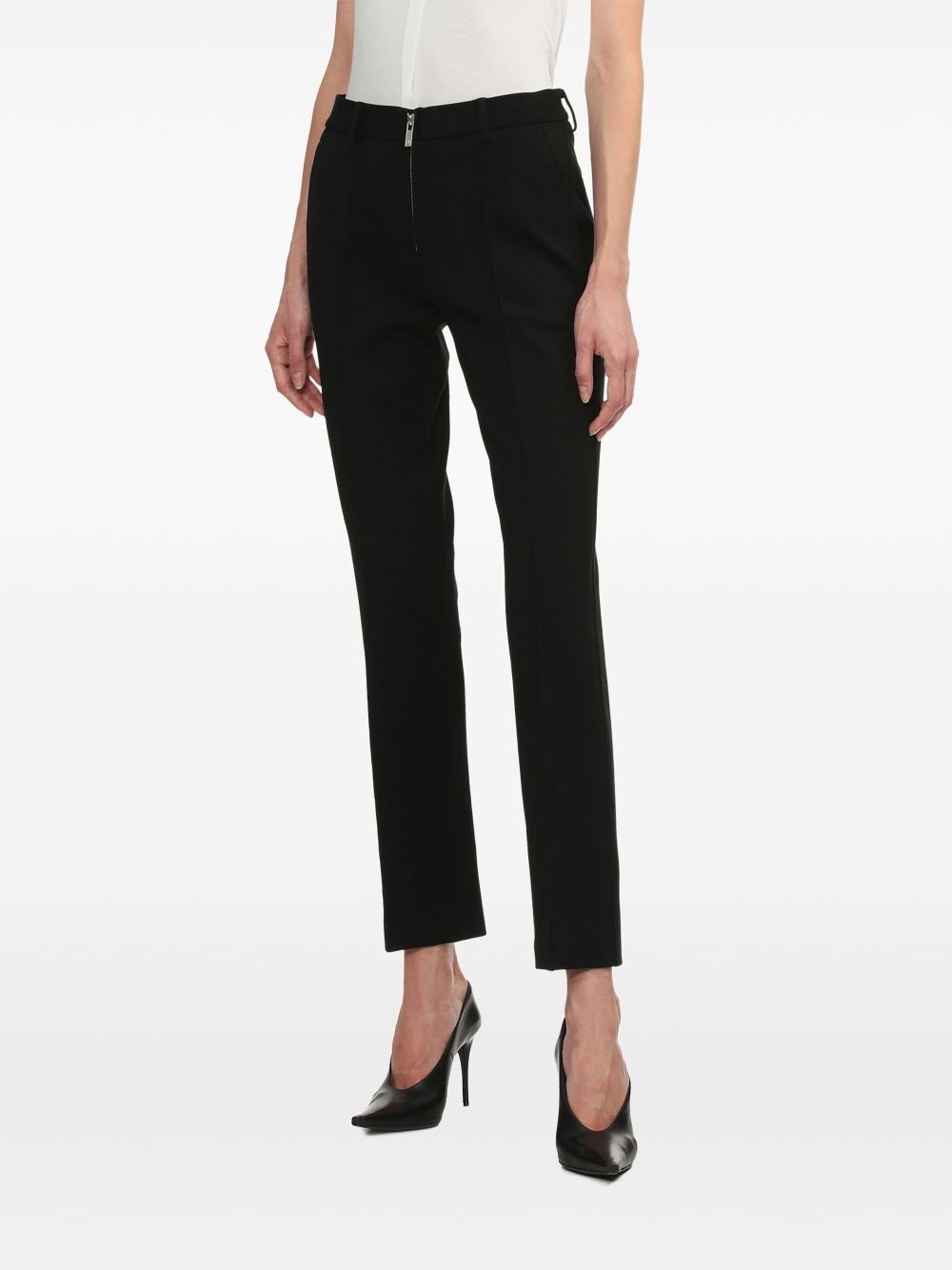 exposed-zip trousers - 3