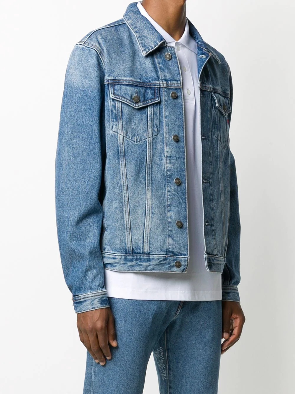 stonewashed denim jacket - 3