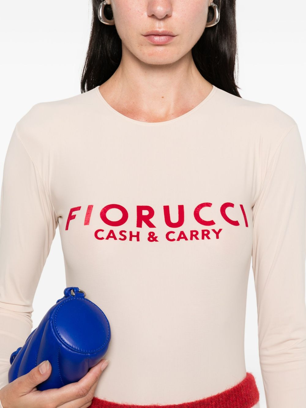 logo-print long-sleeve bodysuit - 5
