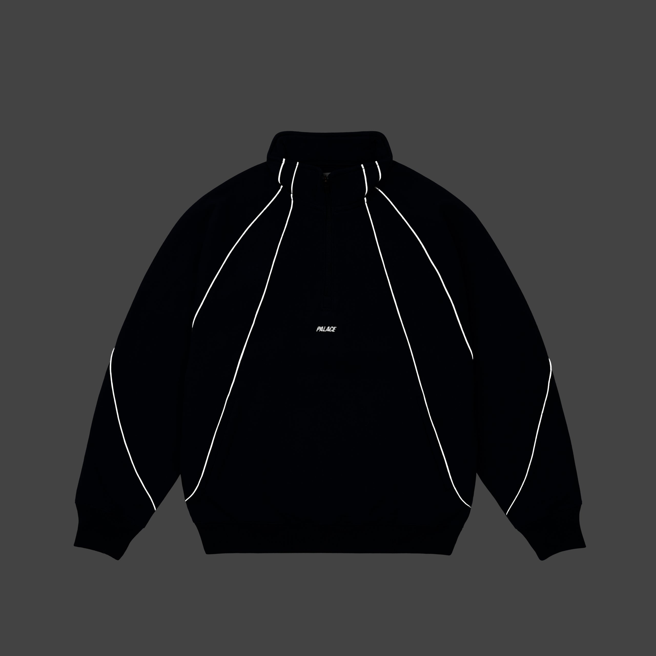 PALACE ハーフジップスウェットREFLECTO 1/4 ZIP NAVY PALACE REFLECTO 1/4 ZIP NAVY | REVERSIBLE
