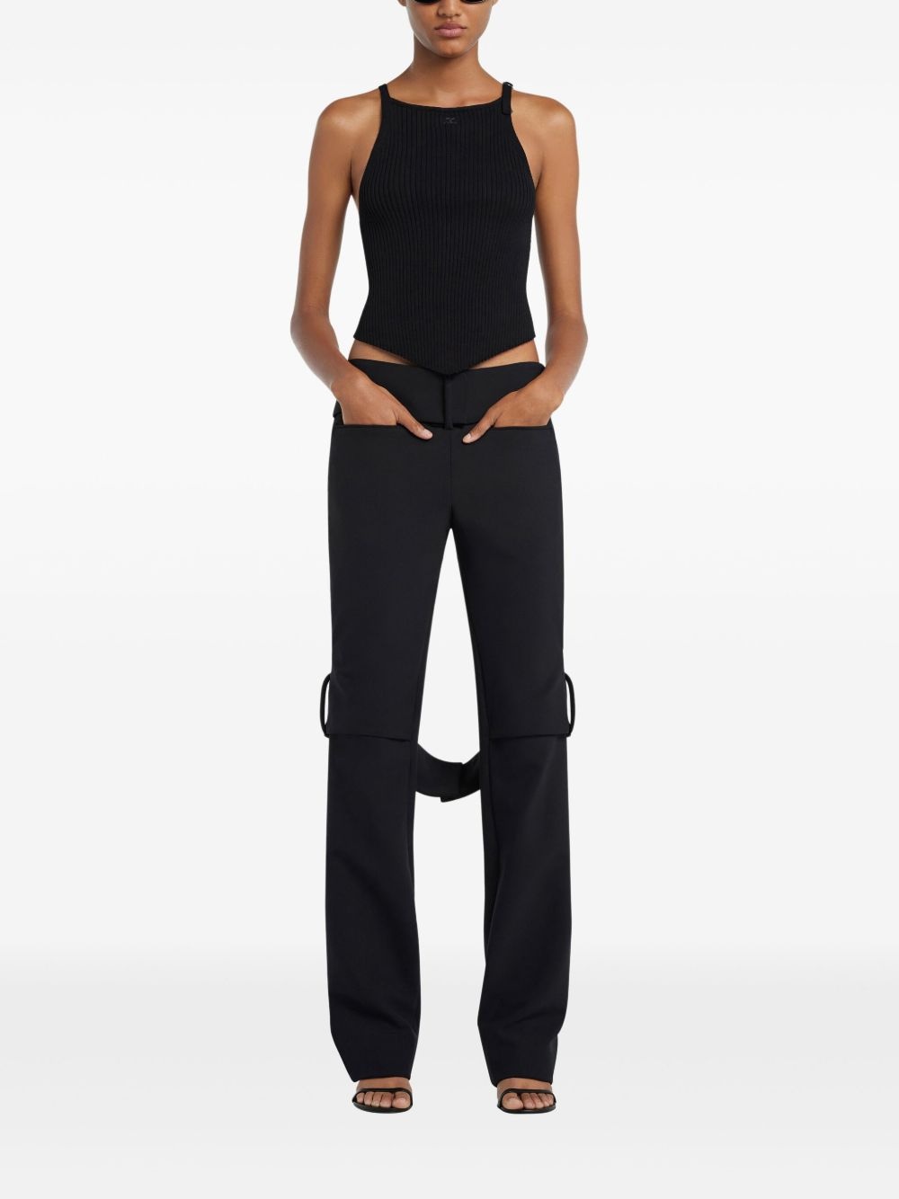 pointy-hem tank top - 2