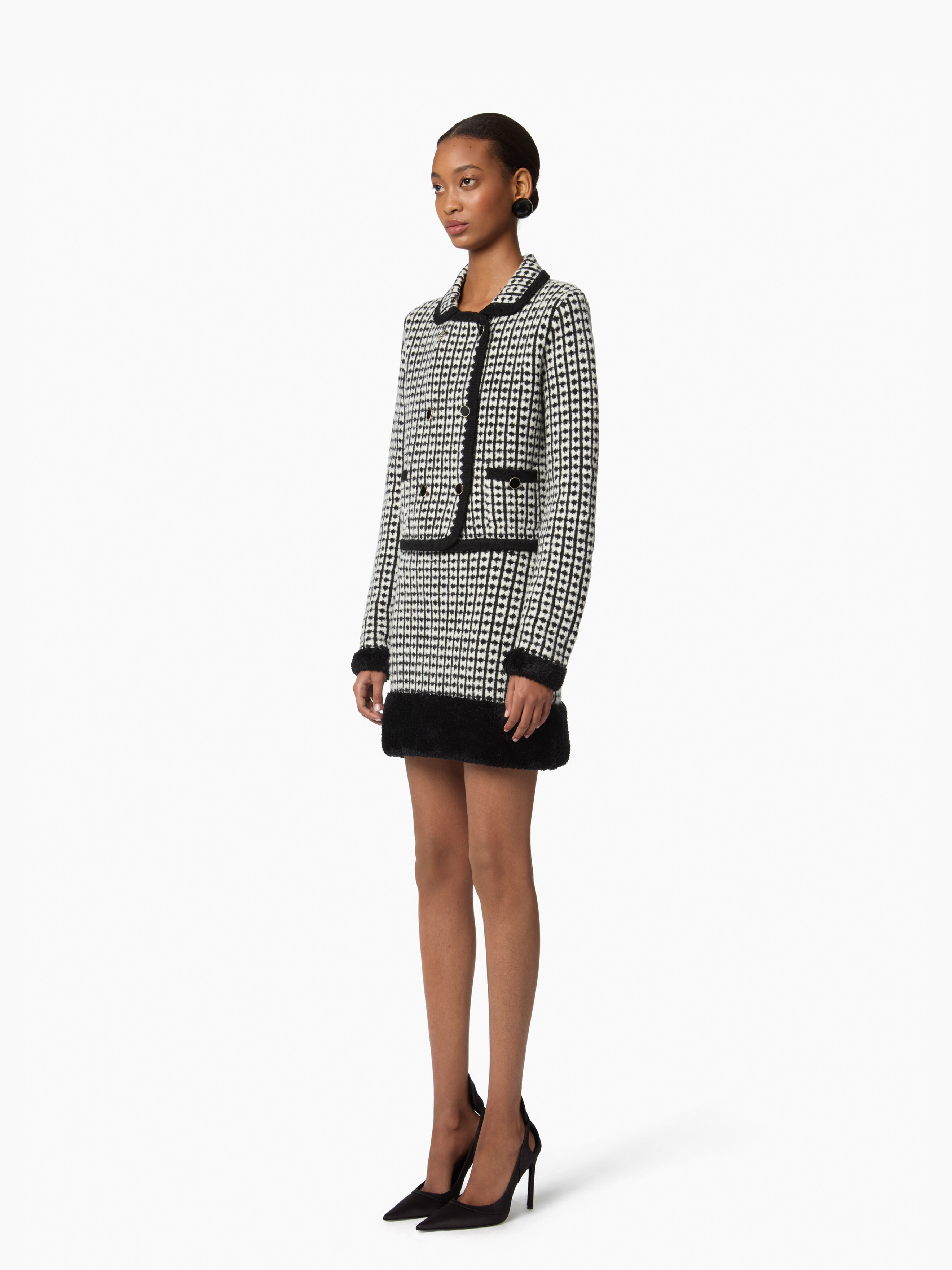 Tweed Mini Skirt - 2
