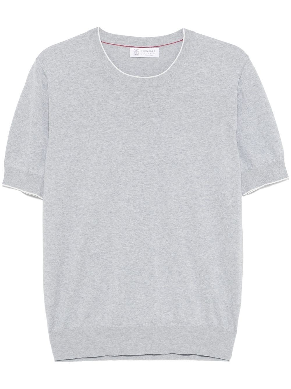 Tシャツ・カットソー Brunello Cucinelli Short Sleeve Crew-Neck Sweater Brunello Cucinelli Short Sleeve Crew-Neck Sweater