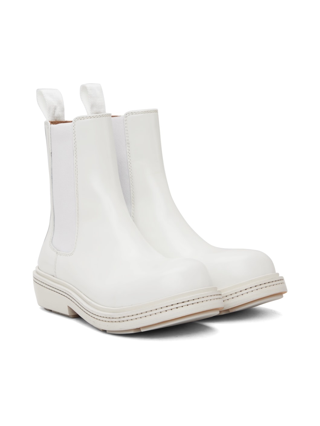 White Fireman Chelsea Boots - 4