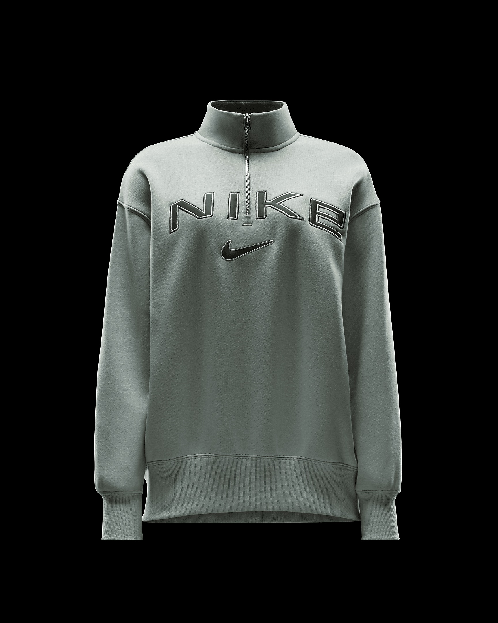 Nike Sportswear Phoenix Fleece Women's Oversized 1/4-Zip Logo Top - 1