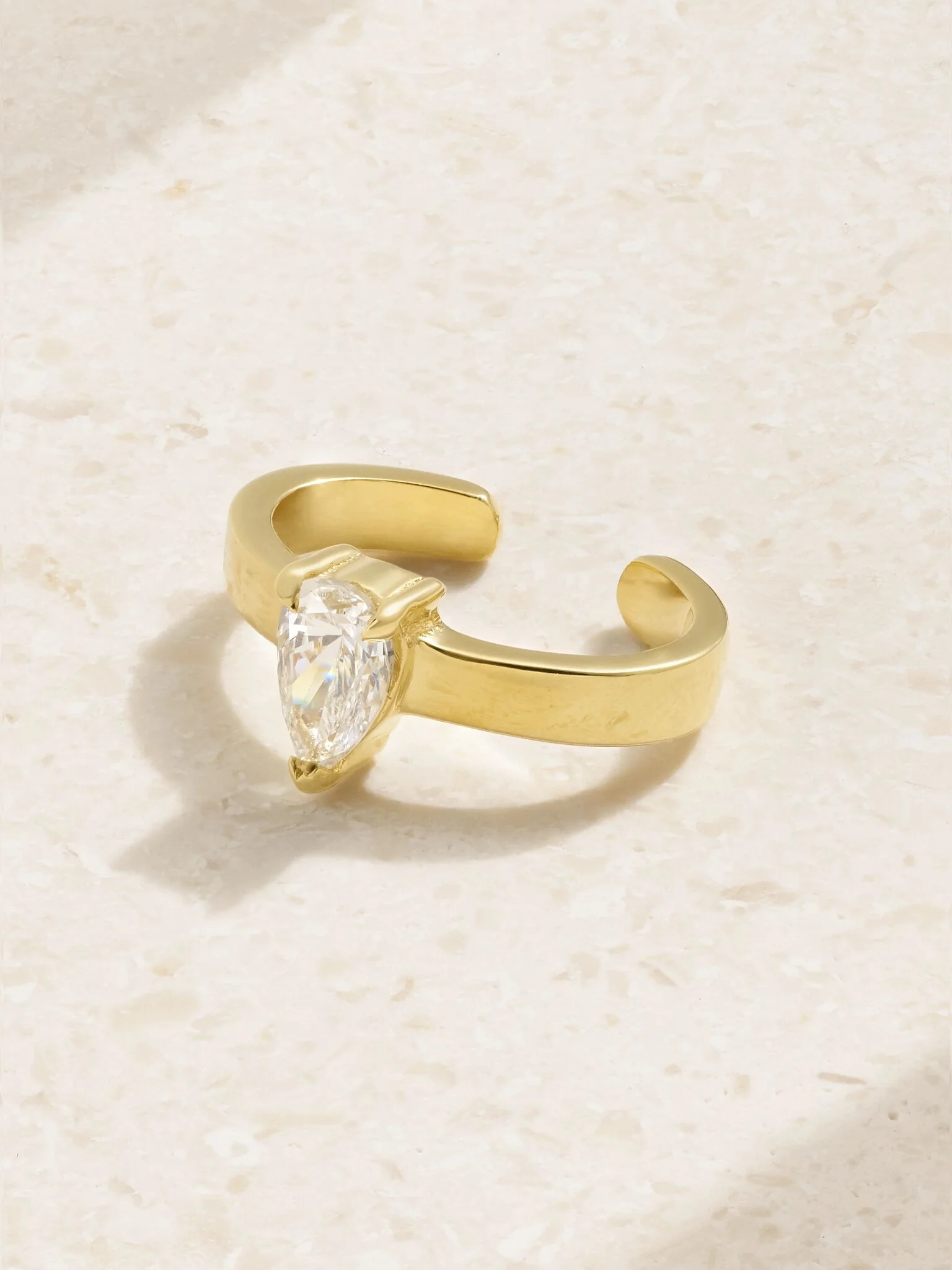 18-karat gold diamond ear cuff Gold - 1