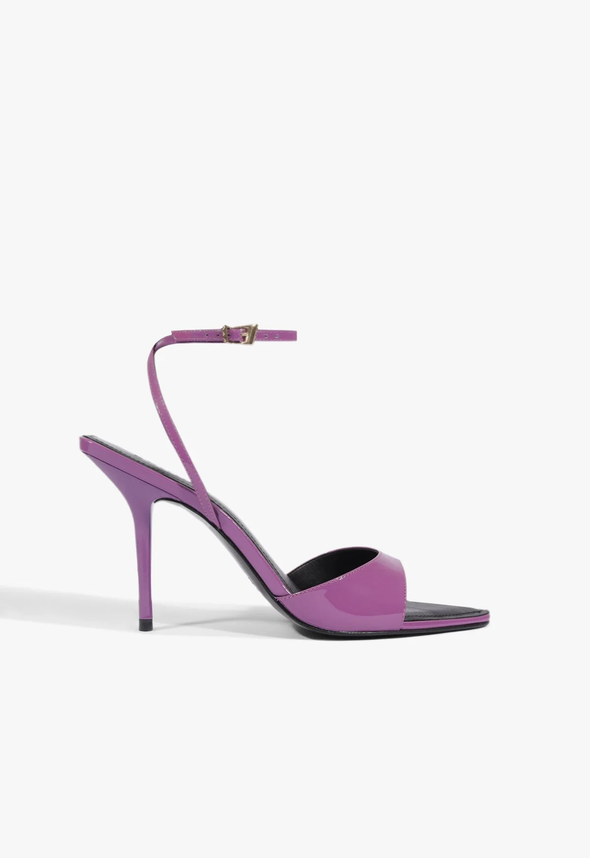 Elodie Buckle Patent Leather Sandal - 1