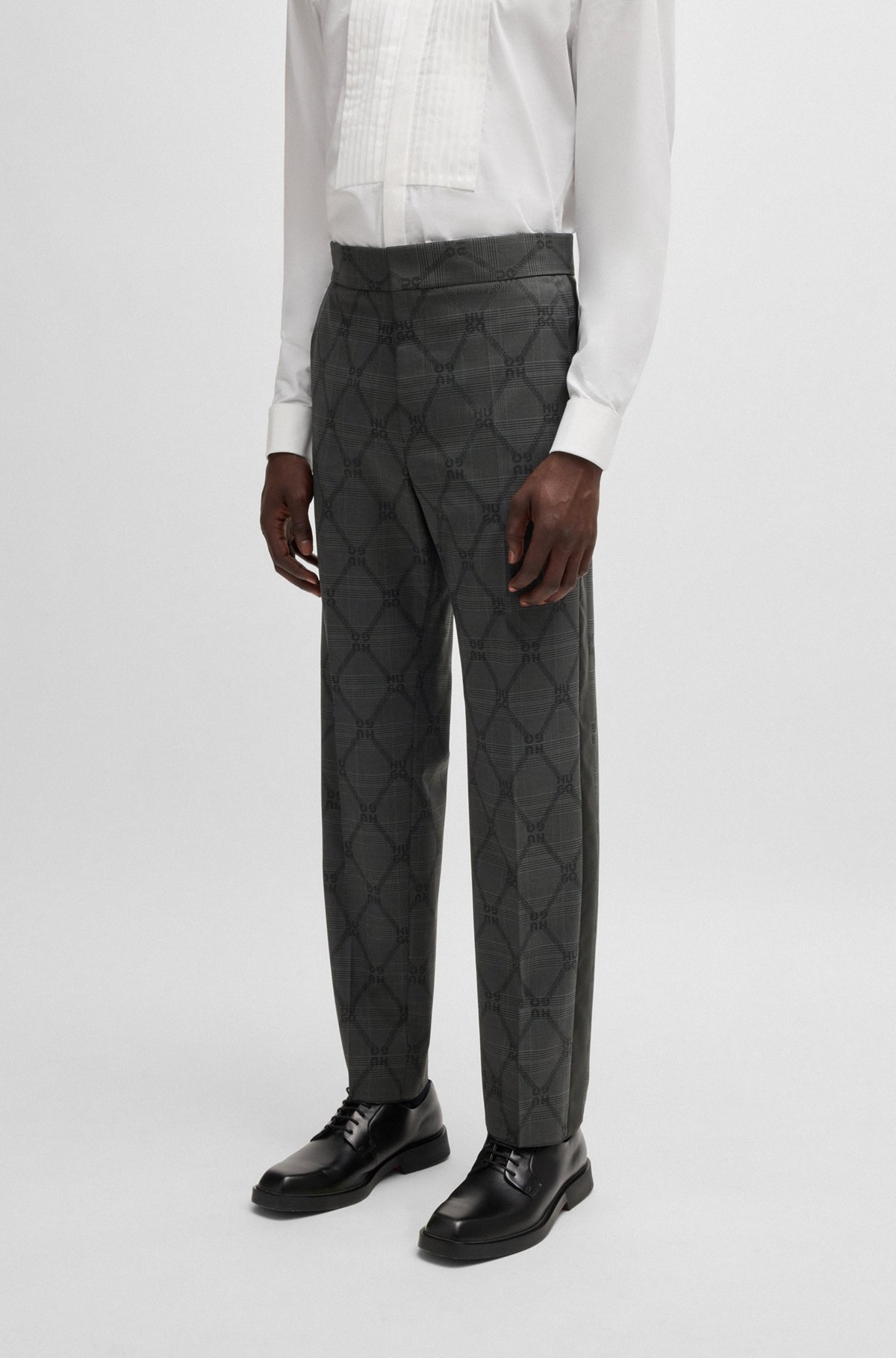MODERN-FIT TUXEDO IN CHAIN-PRINT TWILL - 6