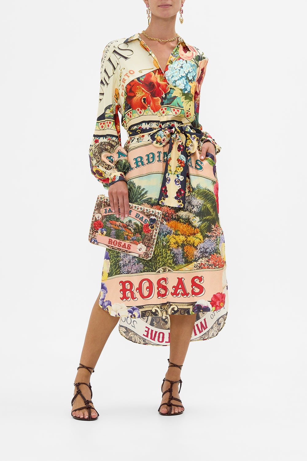 HIGH LOW MIDI SHIRT DRESS - 7