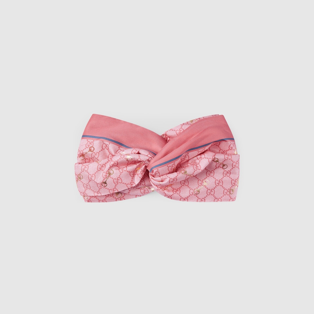 GG print with Horsebit silk headband - 1