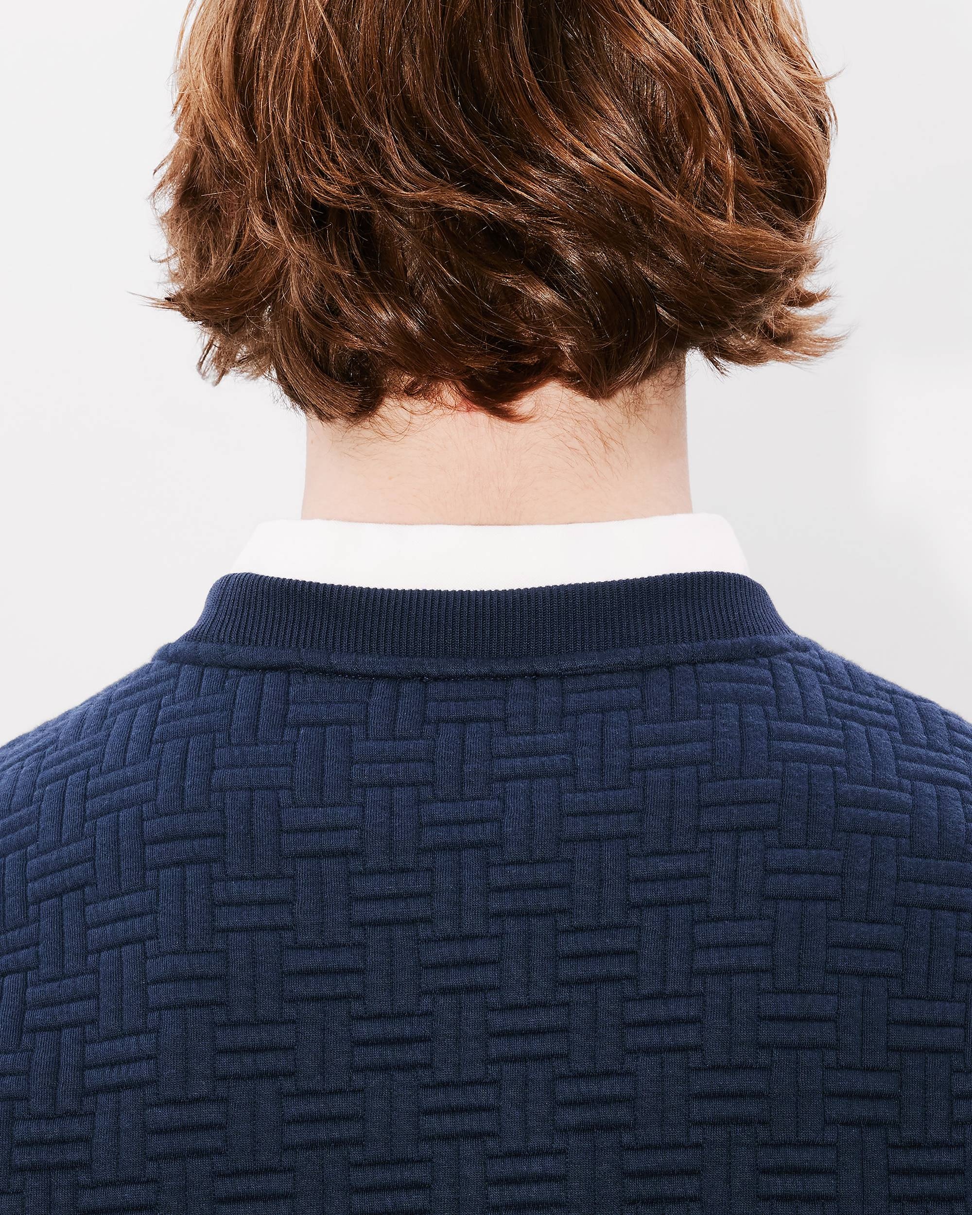 'KENZO Weave' embroidered classic sweatshirt - 6
