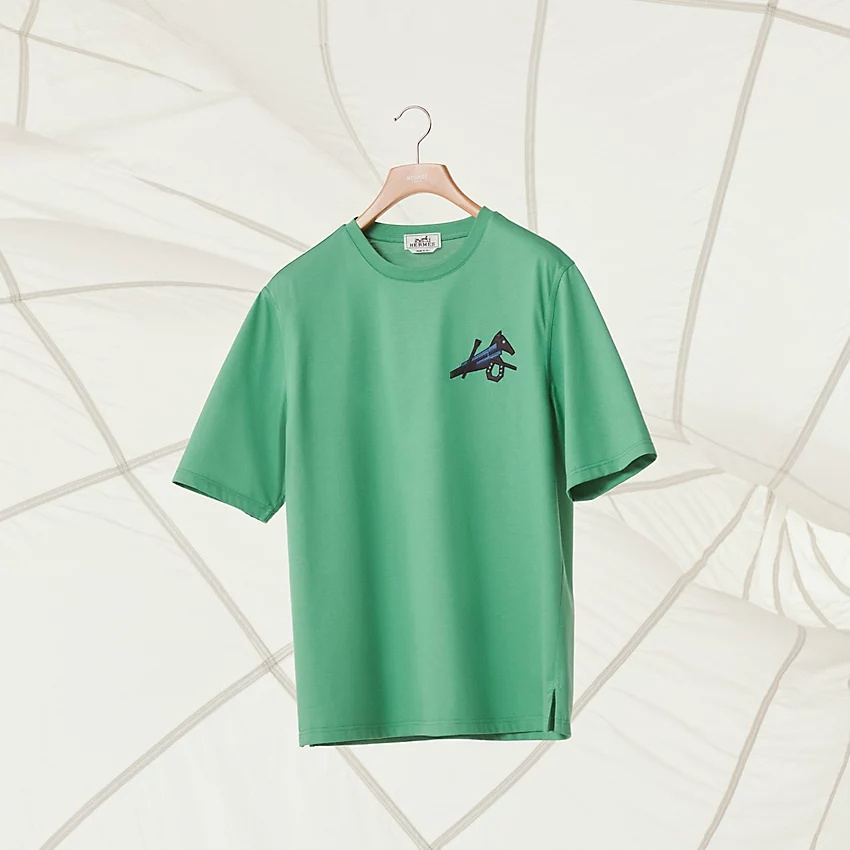 Leather detail t-shirt - 4