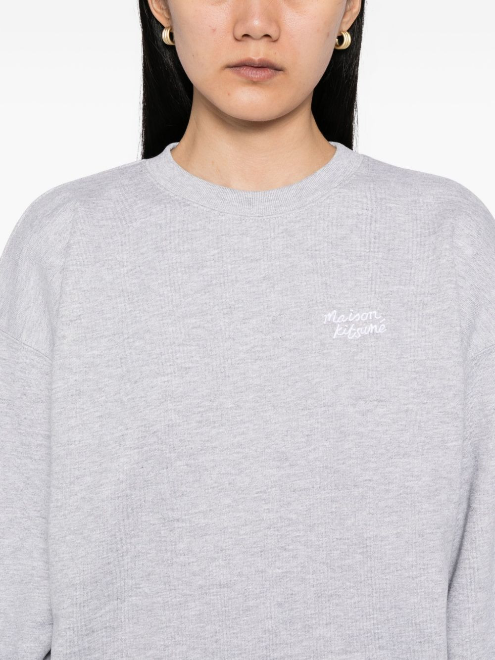 Handwriting Embroidered sweatshirt - 5