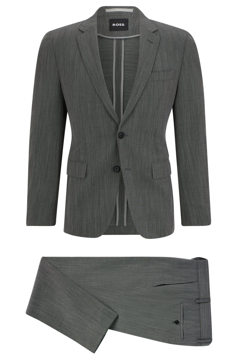 SLIM-FIT SUIT IN MICRO-PATTERNED PERFORMANCE-STRETCH CLOTH 9