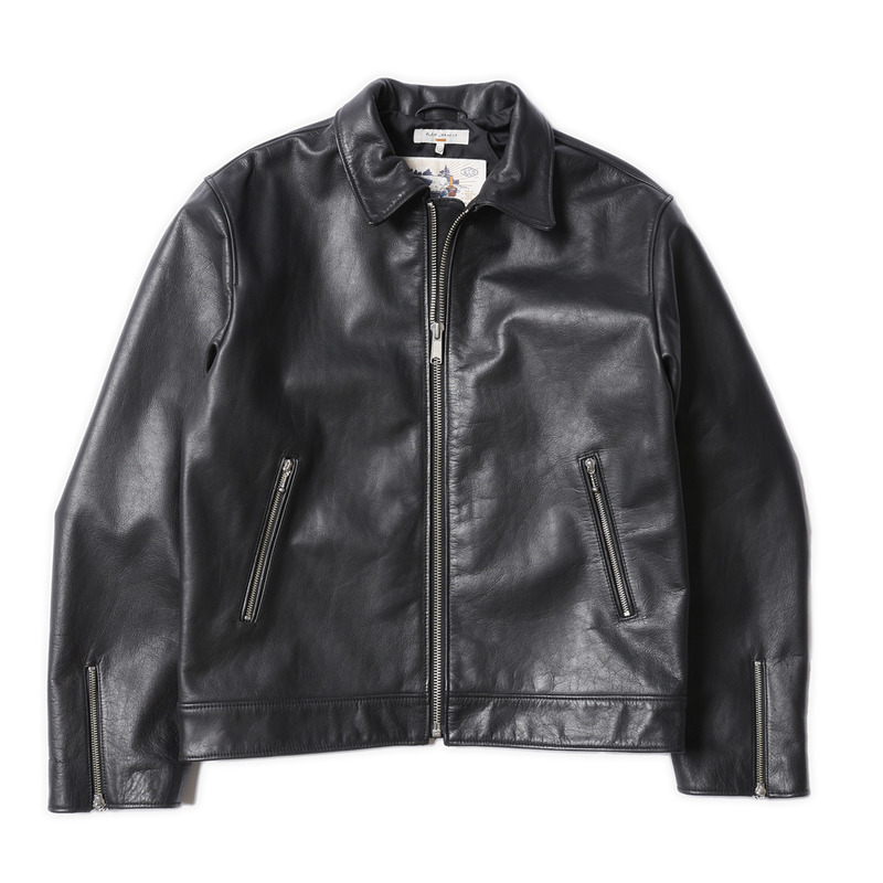 Eddy Rider Leather Jacket Black - 6