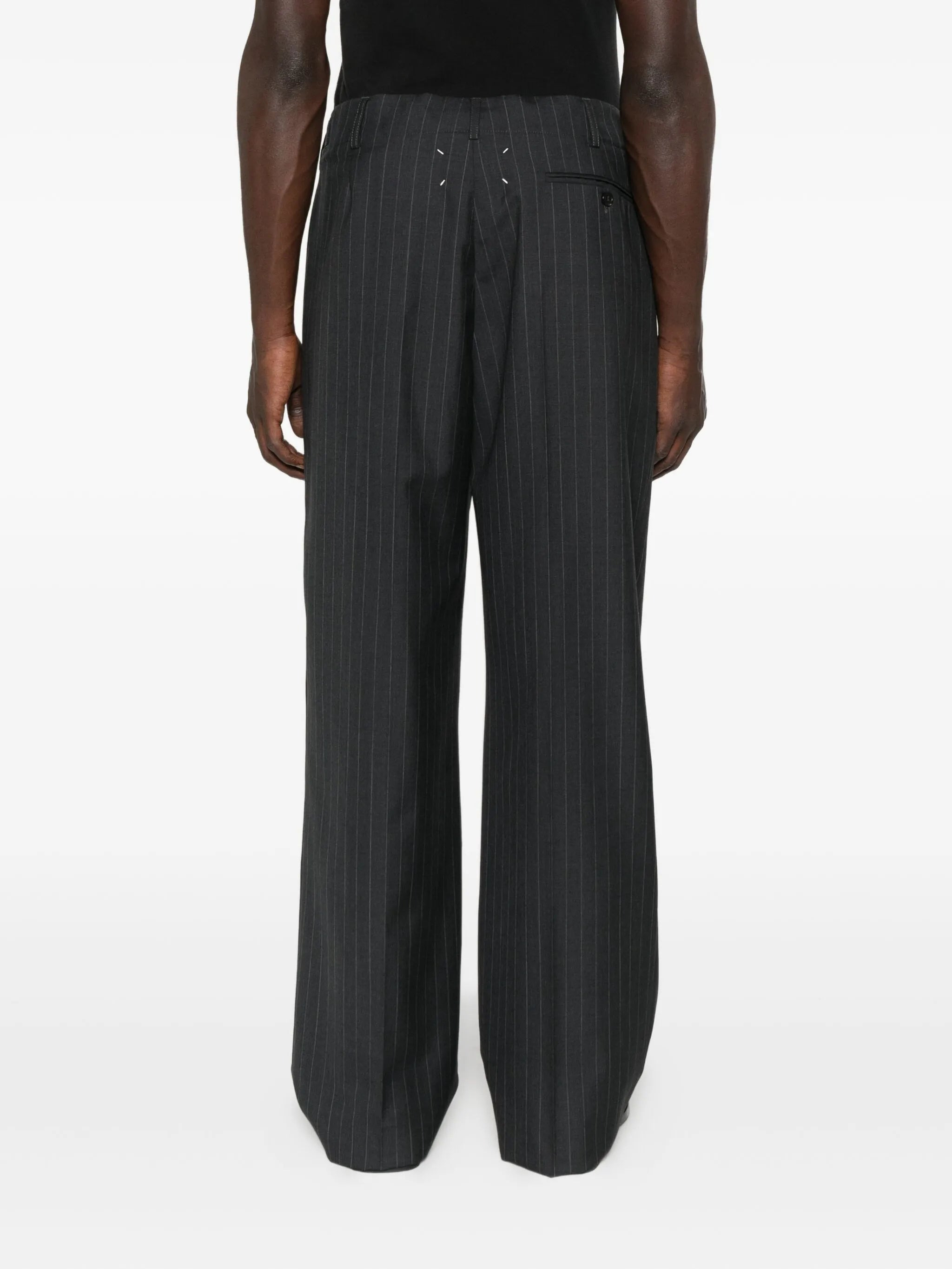 Maison Margiela Pinstriped Trousers - 5