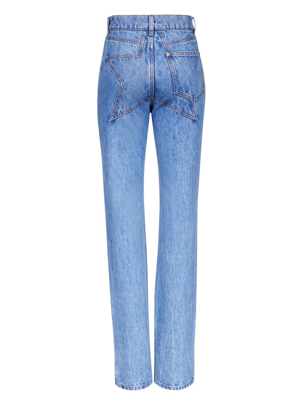 crystal-embellished straight-leg jeans - 7