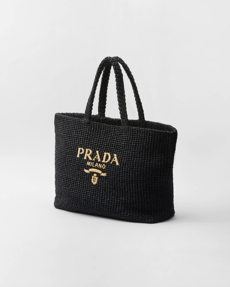 Prada Woven fabric tote bag outlook