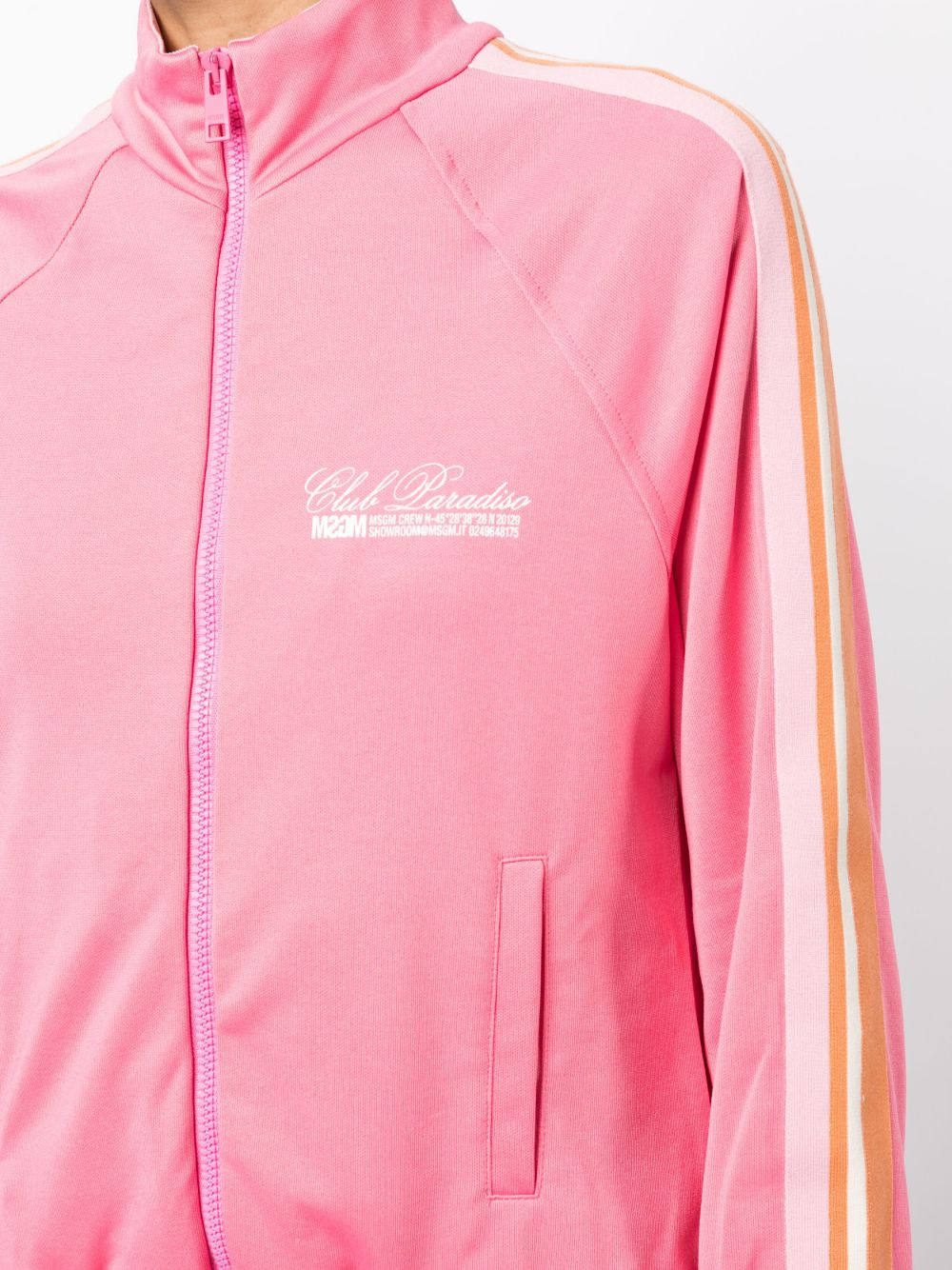 logo-print zip-up sweatshirt - 5