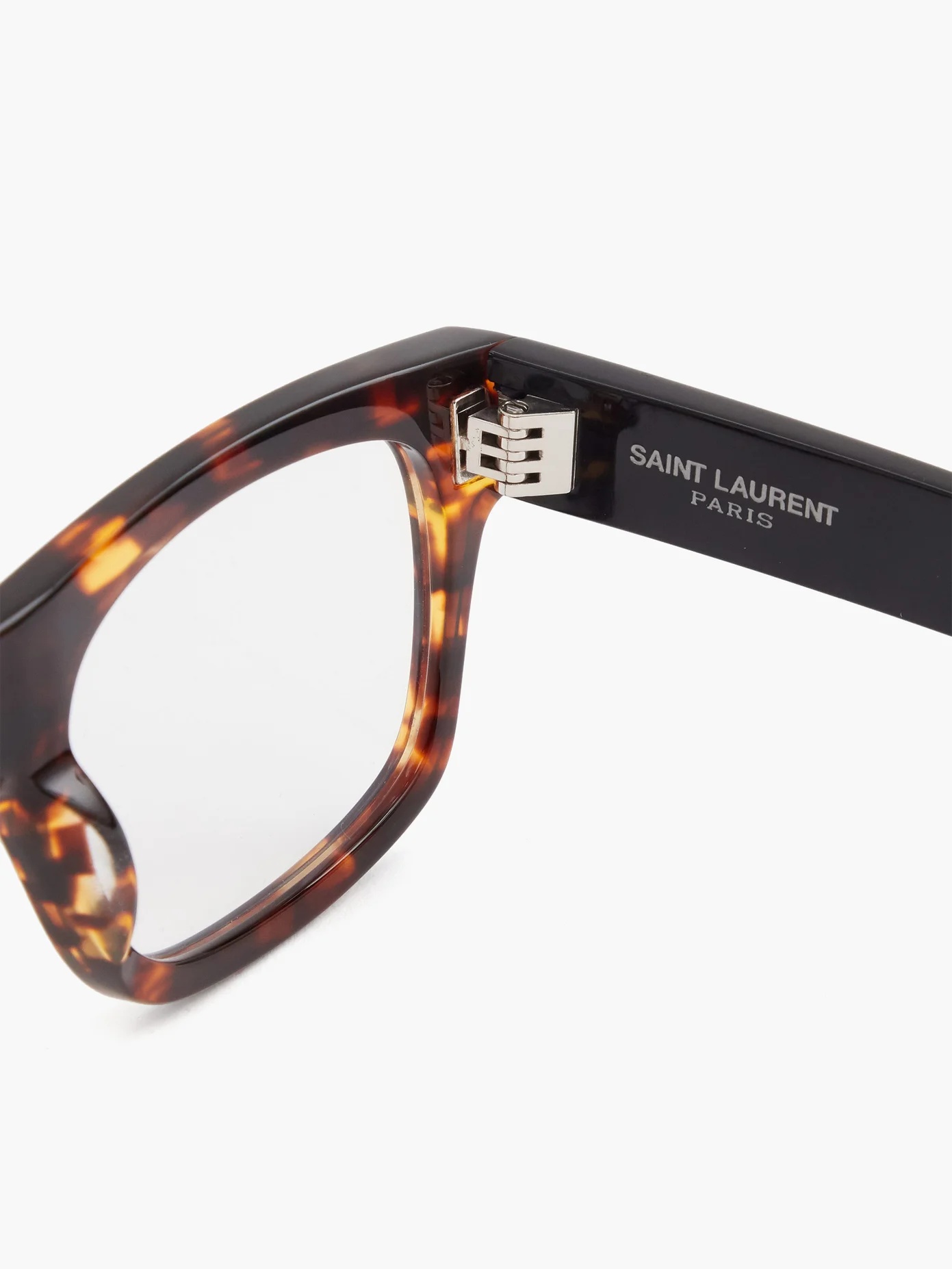 Square tortoiseshell-acetate glasses - 4