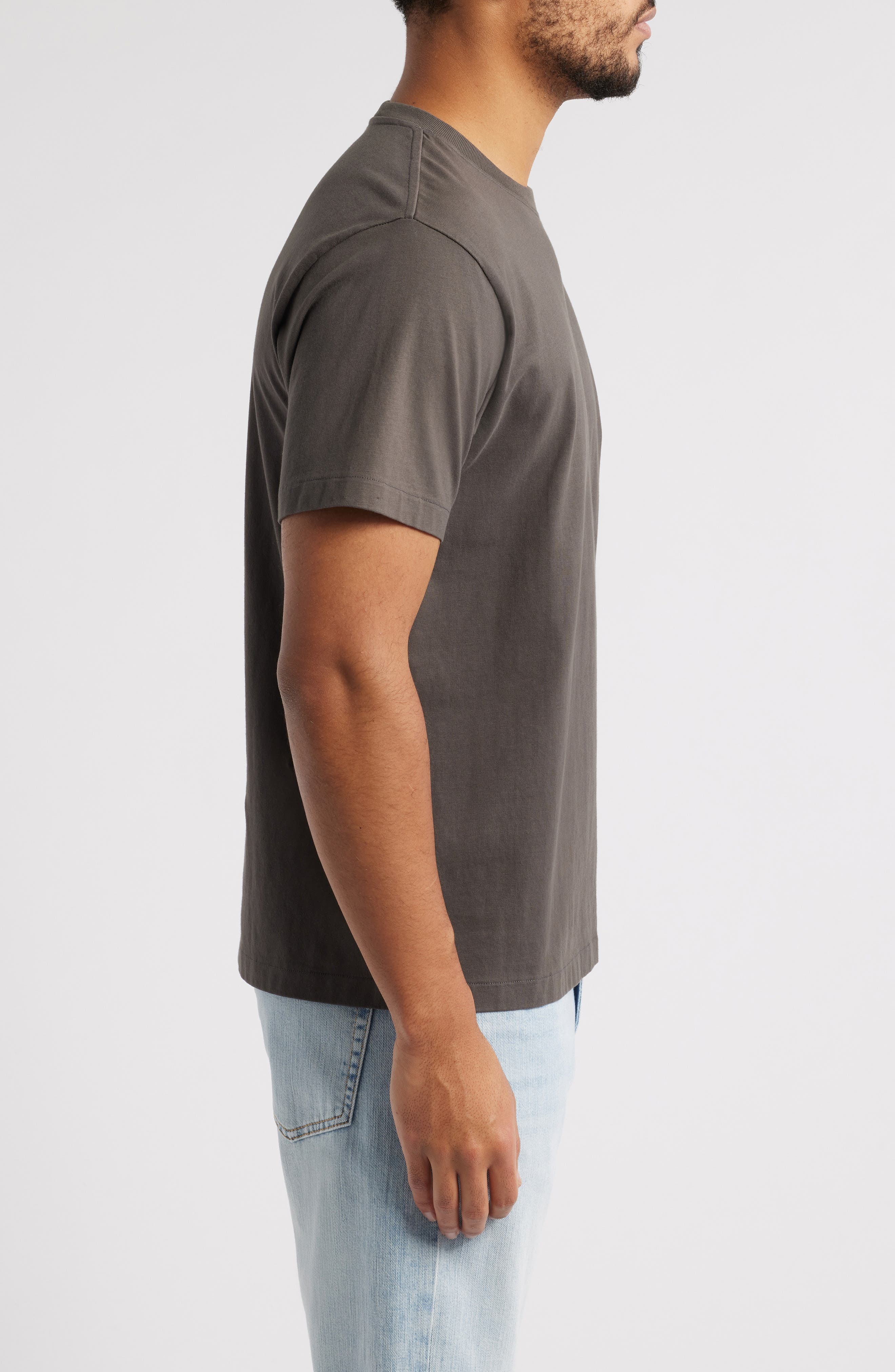 FRAME Logo Cotton T-Shirt in Brown at Nordstrom - 3