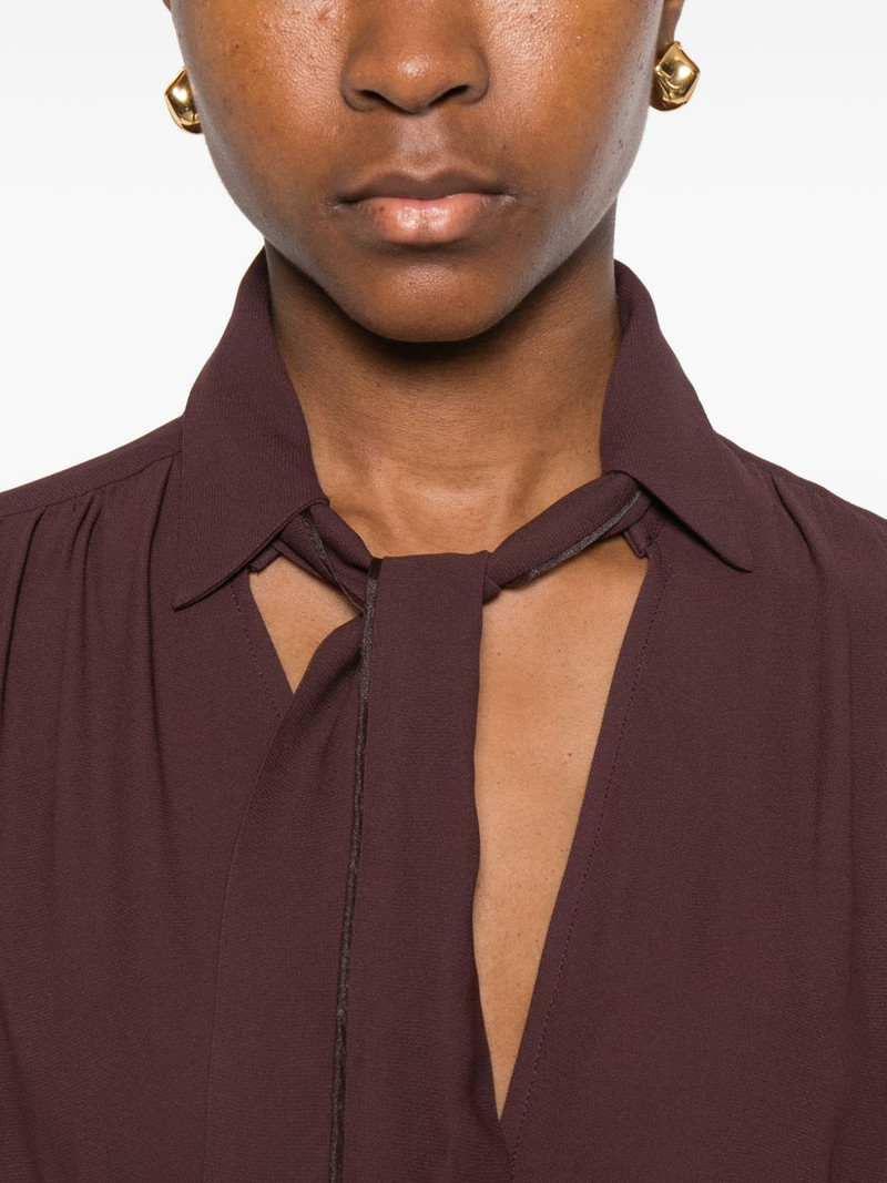 V-neck sashed top 5